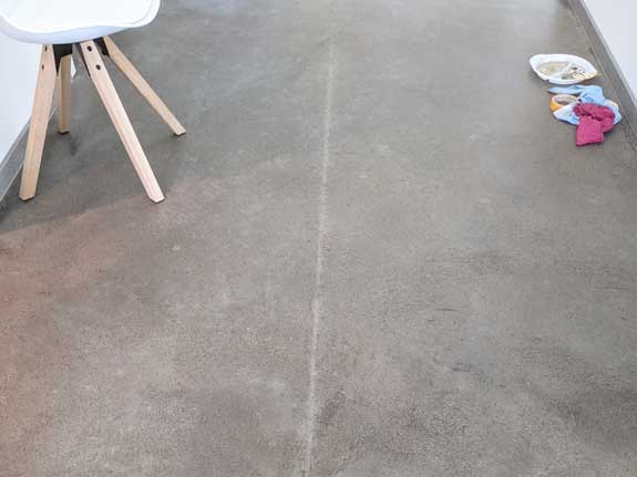 Sichtestrich-Fehler, störender Streifen